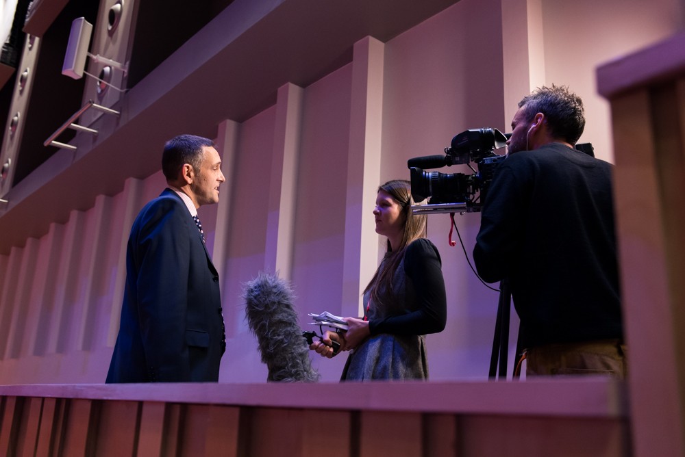 BBC Breakfast interviewing Mark Hazelwood about To Absent Friends.