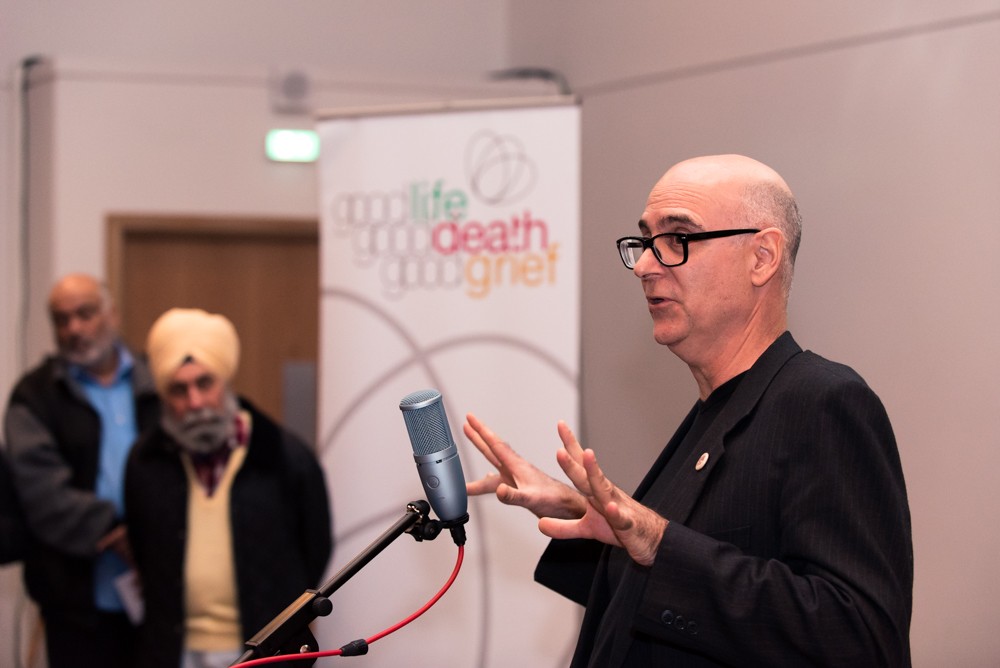 TAF launch 2015: Spoken word artist Max Scratchmann performs.