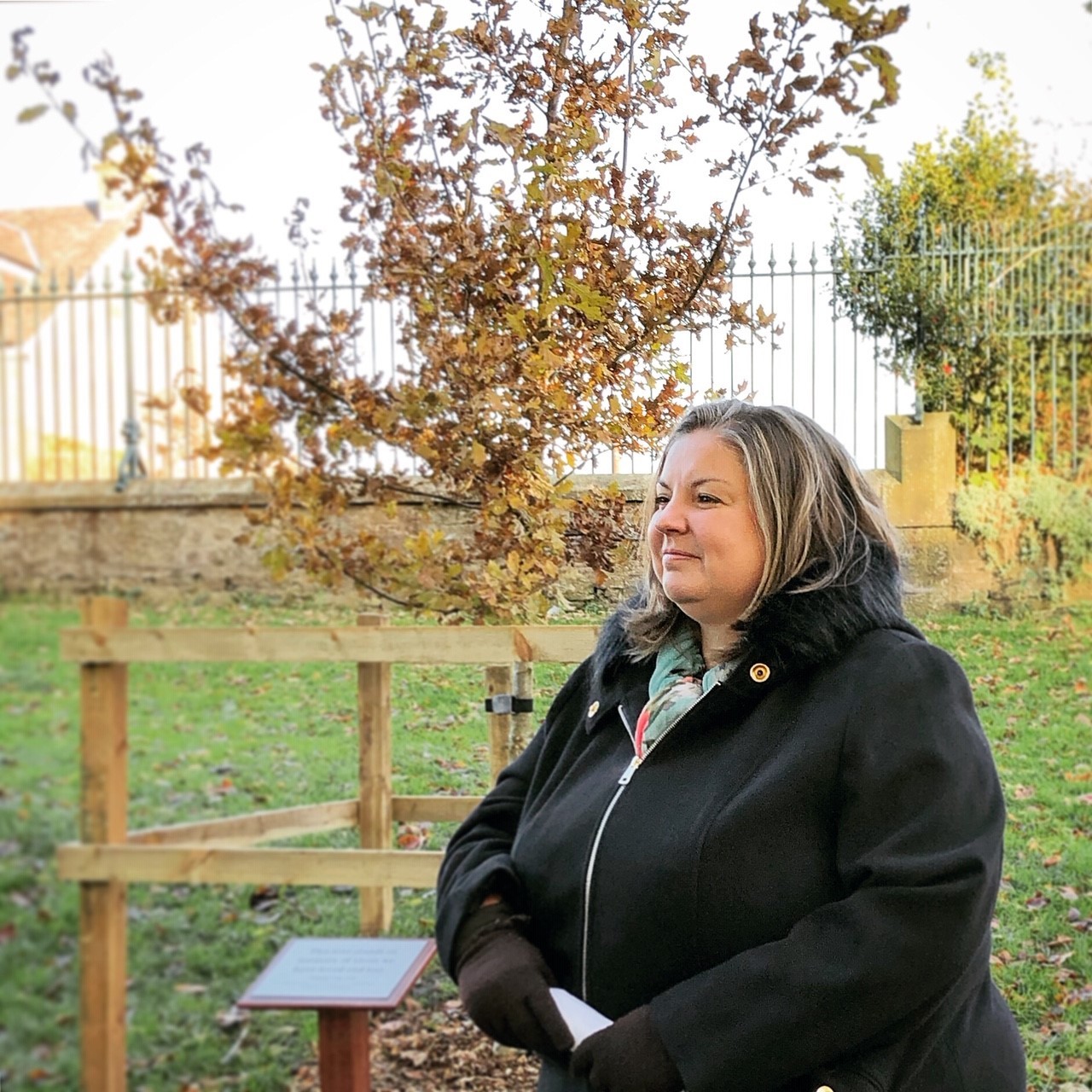 Funeral Link tree planting, Dundee