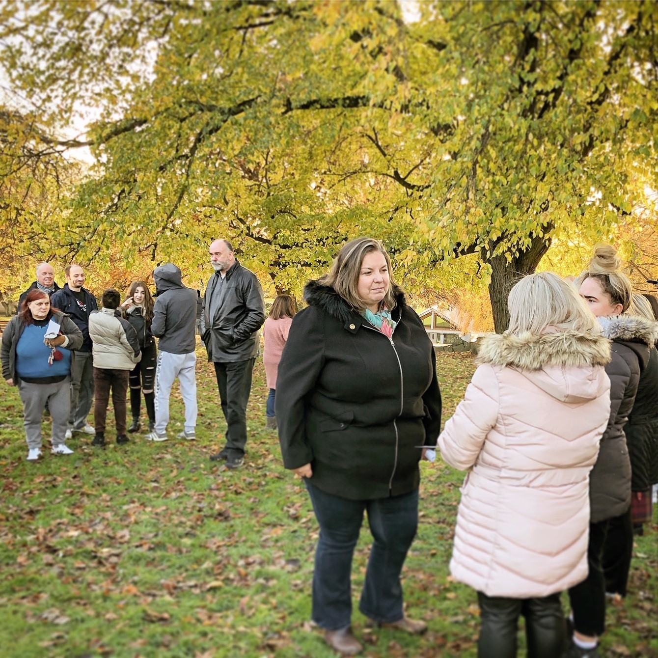 Funeral Link tree planting, Dundee
