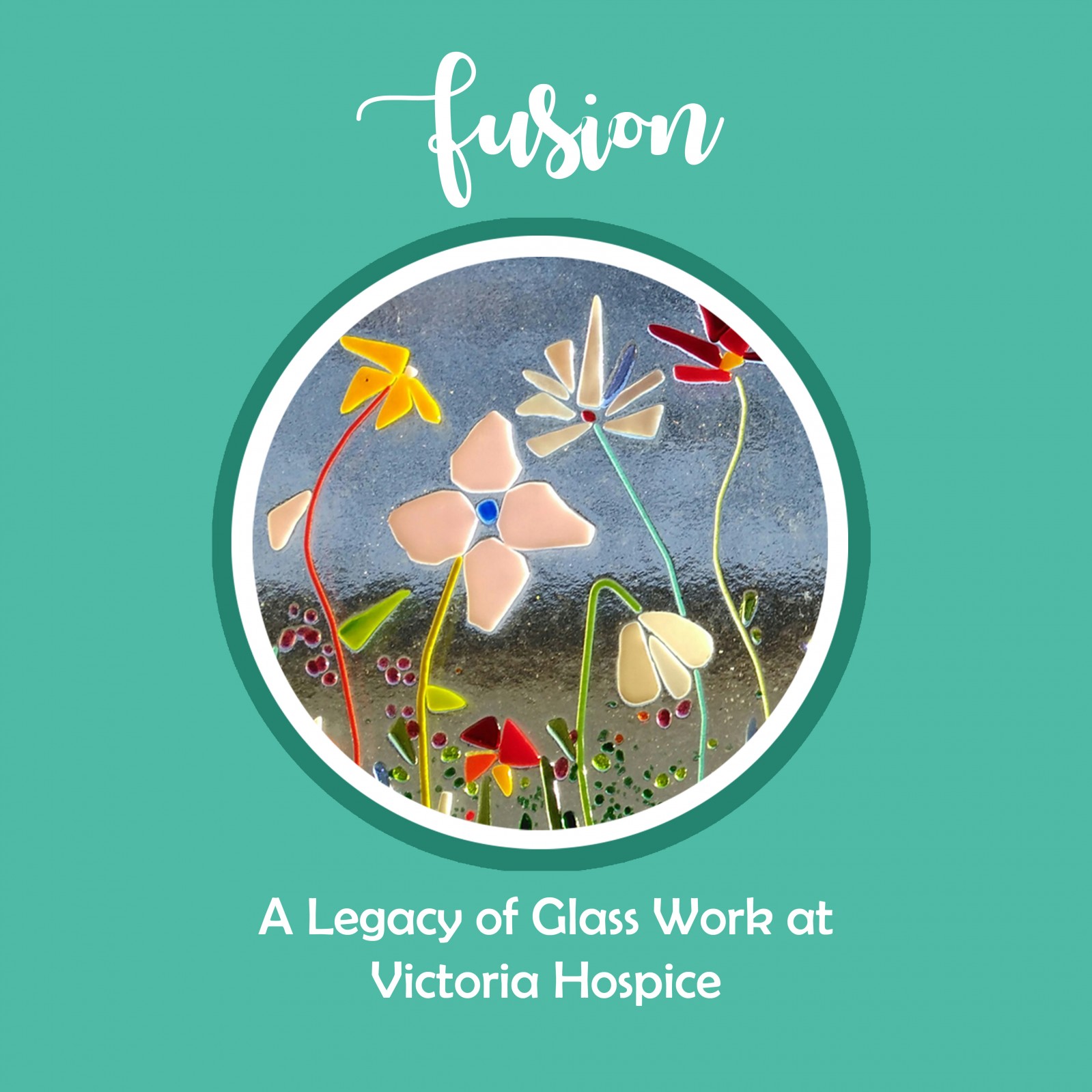 Memorial book telling the story of Victoria Hospice stained glass