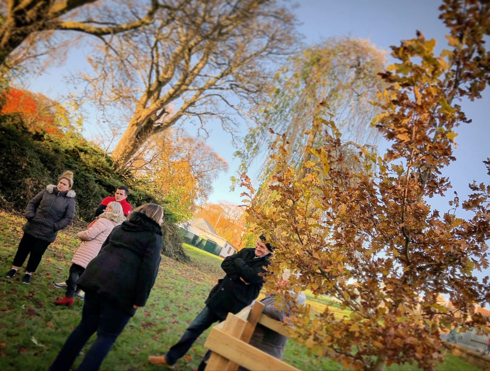 Funeral Link tree planting, Dundee