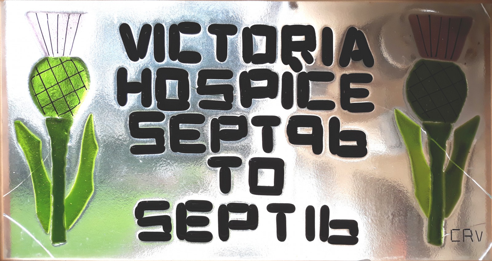 Stained glass at Victoria Hospice, Kirkcaldy