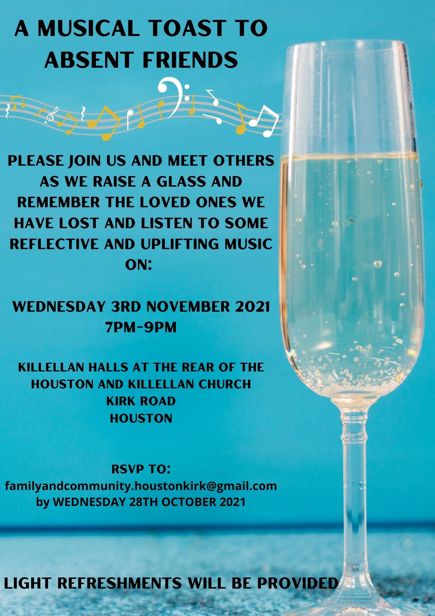 To Absent Friends Festival Events 2021 A Musical Toast to Absent