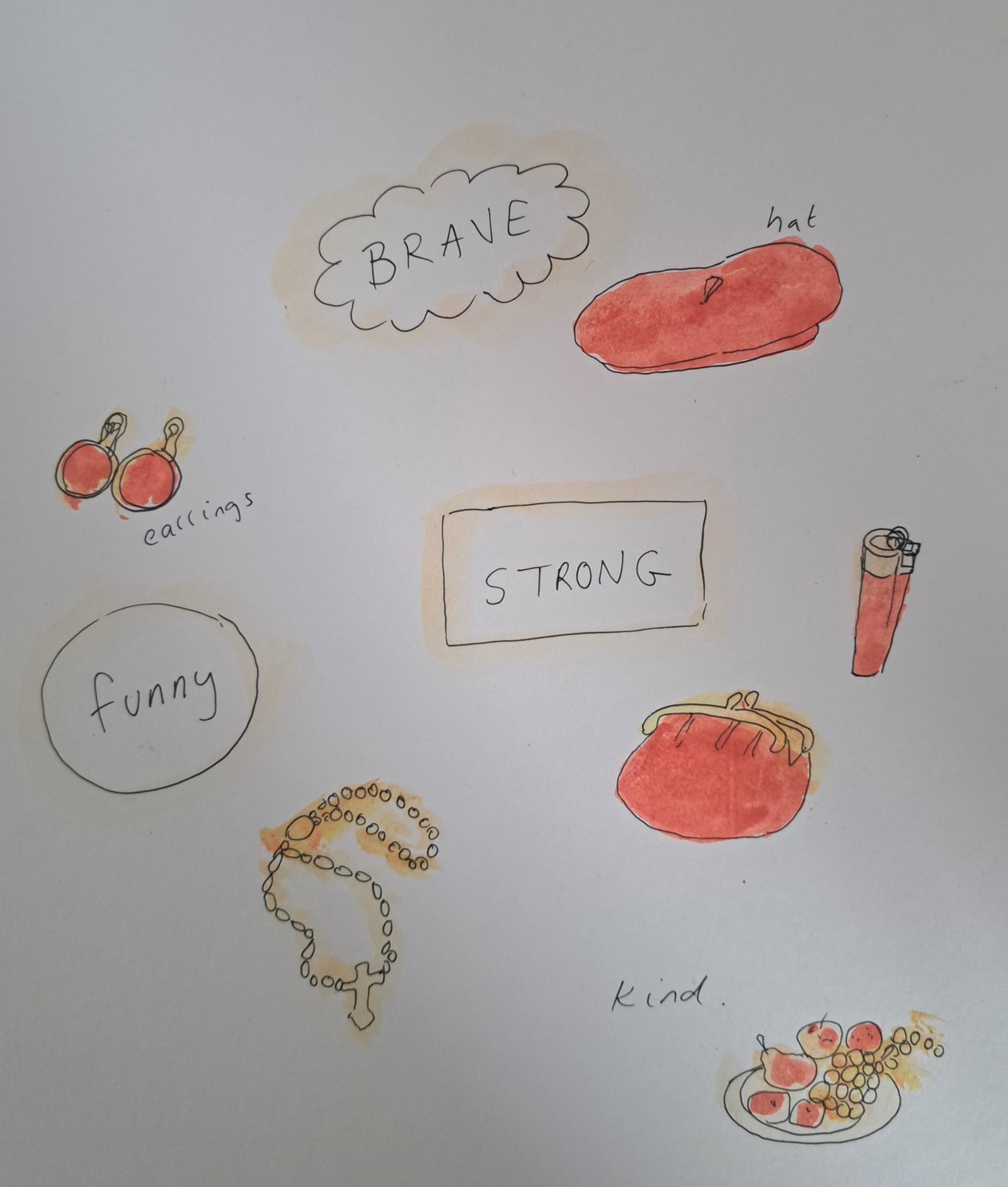 thumbnail image 2 of A Toast To Absent Friends Magnet - 4x5.25 Inch Heavy Duty Fridge Magnet 2 of 3